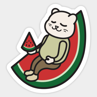 Cat on Chair #012 Sticker